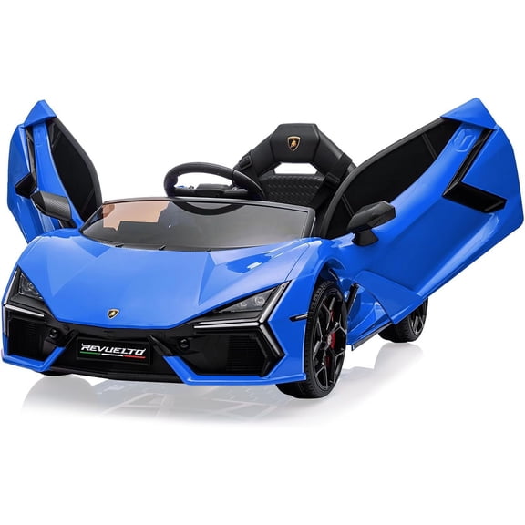 Yesfashion 12V Kids Ride On Car, Licensed Lamborghini Revuelto Electric Car for Kids Over 37 Months, Battery Powered Sports Car Toy