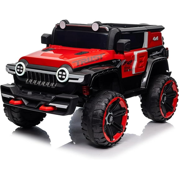 Yesfashion 12V Ride on Car FL-3588 Off-Road Vehicle Ride on Toy 25W*2 4 Wheeler Battery Powered Quad Toy Vehicle with Remote Control /MP3/ Suspension System /LED Lights/Off-Road Tires/etc