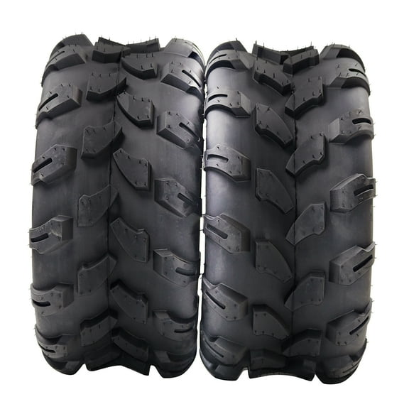 Yesfashion 18X7.00-8 4PR QD109 ATV Tires, All Terrain ATV UTV Trail Sand Mud Off-Road Tires (Pack of 2, Tubeless)