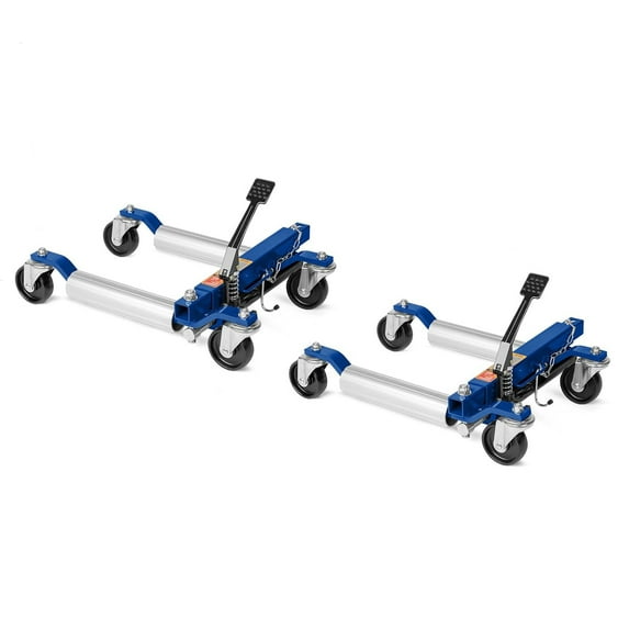 Yesfashion 2 Pack Hydraulic Car Wheel Dolly Jack 1500LBS Heavy Duty Rollers with Foot Pedal for Tire Auto Repair Moving