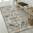 thumbnail image 1 of Yesfashion 2 x 6 feet Kitchen Runner Rug Persian Soft Entryway Rug Washable Non-Slip Distressed Bedroom Rug Runner for Hallway, Gray, 1 of 6
