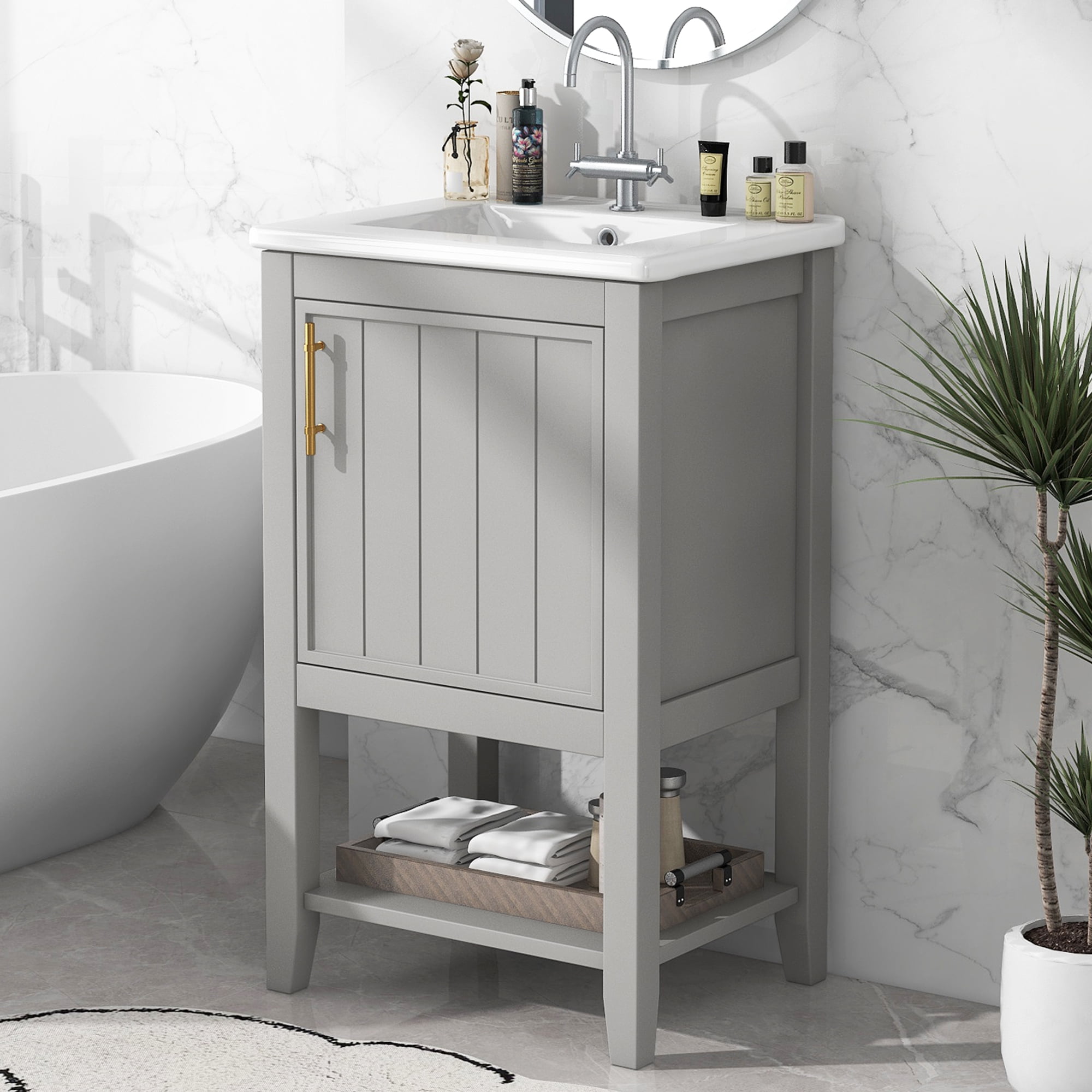 20 Inch Bathroom Vanity No Sink