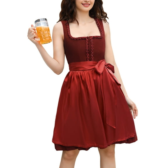 Yesfashion 2025 Women's Two-Piece Beer Festival Dress Set Stylish Comfortable Outfit for Seasonal Events