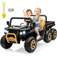 thumbnail image 1 of Yesfashion 24V 2 Seater Ride on Car 6 Wheels Ride on Dump Truck w/Parent Remote Control, 24v Ride on Toys with Shovel, Music Player, Kids Utv Ride on Truck, 1 of 7
