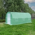 thumbnail image 1 of Yesfashion 6.6'x15'x6.6' Greenhouse, Large Gardening Plant Hot House, Walk-in Green House, Tunnel Green Houses for Outside Winter with Reinforced Frame & Screen Windows, 1 of 7