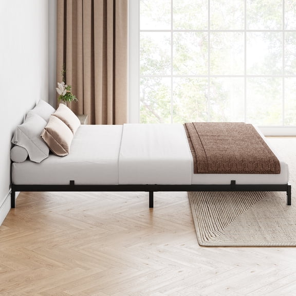 Yesfashion 6 Inch Twin Bed Frame No Box Spring Needed, Low Profile Bed Frame Heavy Duty Metal Platform Twin Non-Slip Metal Bed Frame