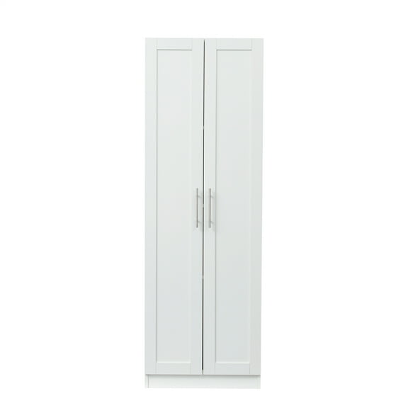 Yesfashion 71" H Armoire Wardrobe Closet For Bedroom, Freestanding Armoire Storage Cabinet With 2 Doors, Modern Wardrobe Cabinet With 3 Shelves