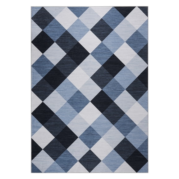 Yesfashion Area Rug for Living Room Modern Washable Soft Large Abstract Rugs, Non-Slip Low Pile Carpet for Bedroom Dining Room Home Office
