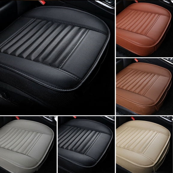 Yesfashion Car Front Seat Cover PU Non-slip Car Seat Cushion Cover for Four Seasons