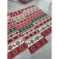 thumbnail image 1 of Yesfashion Carpets Area Rugs Washable 1150Gsm Pearl Velvet 360 Washed Back Folded Printed Rug-Christmas-Bohemian Deer 2024 Red and Green 2*6ft, 1 of 1