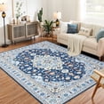 thumbnail image 1 of Yesfashion Carpets Area Rugs Washable 1150Gsm Velvet Heavy Pearl Velvet Washed Back Folding Printed Carpet Persian-Mingmei Blue tint 9*12ft, 1 of 7