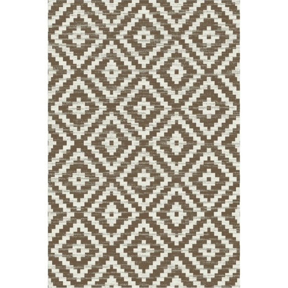 Yesfashion Carpets Area Rugs Washable 1150Gsm Velvet Pearl Velvet Washed Back Folded Printed Carpet-Modern-Diamond Collection Camel tone 8*10ft