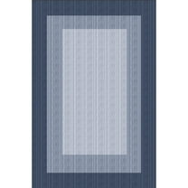 Yesfashion Carpets Area Rugs Washable 1150Gsm Velvet Pearl Velvet Washed Back Folding Imitation Print Carpet-Modern-Striped Edge Blue tint 2*6ft