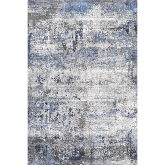 Yesfashion Carpets Area Rugs Washable 1150Gsm Velvet Pearl Velvet Washed Back Folding Printed Carpet Xm-Abstract-Emotional Blue tint 9*12ft