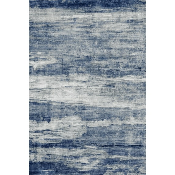 Yesfashion Carpets Area Rugs Washable 1150Gsm Velvet Pearl Velvet Washed Back Folding Simulation Printed Carpet Xm-Abstract-Layered Blue tint 10*13ft
