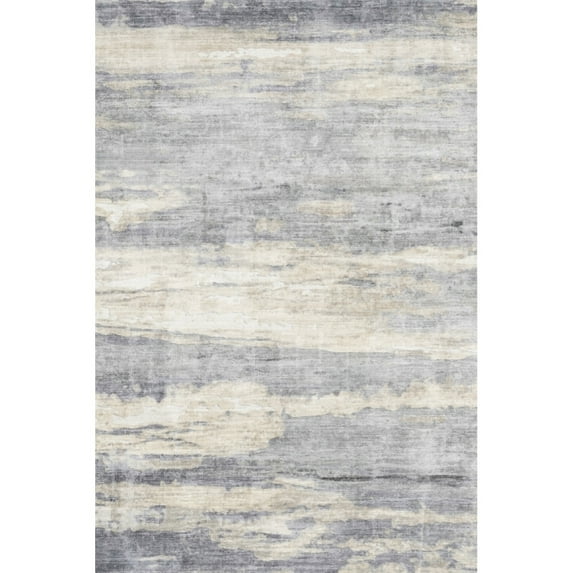 Yesfashion Carpets Area Rugs Washable 1150Gsm Velvet Pearl Velvet Washed Back Folding Simulation Printed Carpet Xm-Abstract-Layered Gray tone 9*12ft