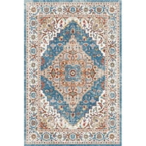 Yesfashion Carpets Area Rugs Washable 1150Gsm Velvet Pearl Velvet Washed Back Folding Simulation Printed Carpet Xm-Persian-Late Italian Manxi Color tone 10*13ft