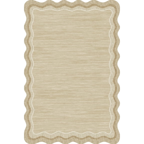 Yesfashion Carpets Area Rugs Washable 1150GsmPearl Velvet Velvet Heavy Washed Back Folding Simulation Printed Carpet-Modern-Suqian Beige 8*10ft