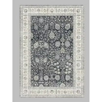 Yesfashion Carpets Area Rugs Washable 1200Gsm Velvet Pearl Velvet Washed Back Folding Simulation Printed Carpet Xk-Persia-Fenghua Juema Black tone 10*13ft