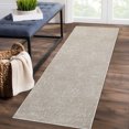 thumbnail image 1 of Yesfashion Carpets Area Rugs Washable 2'*6' Hallway Runner Rug Jacquard Te*tured Kitchen Runner Farmhouse Solid Floor Mat Low Pile Non-Slip Bedsides Runners for Laundry,Taupe C Natural color 2*6ft, 1 of 7