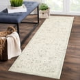 thumbnail image 1 of Yesfashion Carpets Area Rugs Washable 2'*6' Hallway Runner Rug Vintage Floral Print Kitchen Runner Rug Soft Anti-Slip Indoor Bedroom Rug Runner for Laundry,Green green 2*6ft, 1 of 7