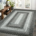 thumbnail image 1 of Yesfashion Carpets Area Rugs Washable 3*5 Boho Area Rug Braided Printed Area Rug Farmhouse Indoor Floor Cover Geometric Area Rug for Dorm Kitchen,Gray Ash 3*5ft, 1 of 7
