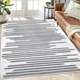 thumbnail image 1 of Yesfashion Carpets Area Rugs Washable 5'*7' Area Rug Modern Berber Stripe Rug Stain-Resistant Non-Slip Throw Rug Soft Rugs for Playroom Dorm Apartment,Gray Beige Beige Gray 5ft*7ft, 1 of 7