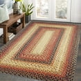 thumbnail image 1 of Yesfashion Carpets Area Rugs Washable 5'*7' Rug Braided Printed Area Rug Modern Indoor Floor Carpet Rustic Accent Rug Low Pile Non-Slip Rug Bedroom,Red red 5*7ft, 1 of 7