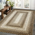 thumbnail image 1 of Yesfashion Carpets Area Rugs Washable 5'*7' Rug Braided Printed Area Rug Modern Indoor Floor Carpet Rustic Accent Rug Low Pile Non-Slip Rug Bedroom,Taupe rice 5*7ft, 1 of 7