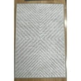 thumbnail image 1 of Yesfashion Carpets Area Rugs Washable 980Gsm Terry Velvet 200 Washed Folded Printed Carpet-Modern-Symmetric Fine Line Sy-23-42 Light Gray 8*10ft, 1 of 1