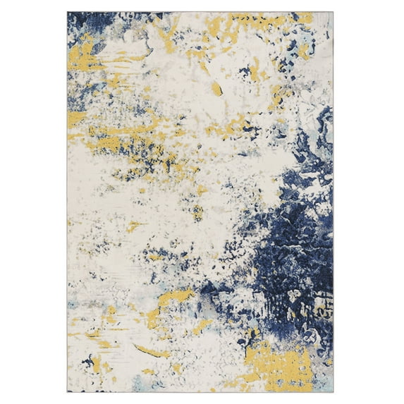 Yesfashion Carpets Area Rugs Washable Abstract Modern Area Rug,5*7 Foldable Soft Rugs