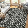 thumbnail image 1 of Yesfashion Carpets Area Rugs Washable Area Rug 5*7 Farmhouse Geometric Moroccan Rug Print Rug Living Room Bedroom Rug for Dining Room Home Office,Gray grey 5*7ft, 1 of 7