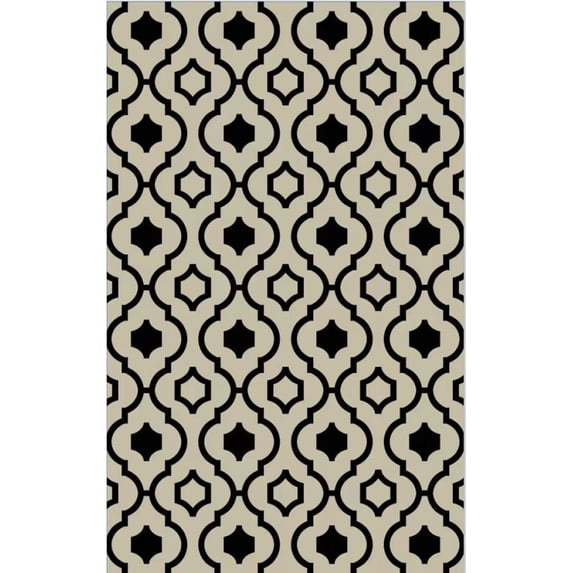 Yesfashion Carpets Area Rugs Washable Outdoor Rugs Reversible Mats Modern Chervon Plastic Straw Rug for Patio Waterproof Camping Rug Black 9ft