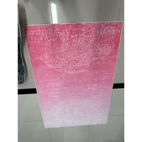 Yesfashion Carpets Area Rugs Washable Pearl Velvet Velvet (Total 1150Gsm) Pearl Velvet Cotton Tpr Washed Folding Backing Carpet-Alex pink 9*12ft