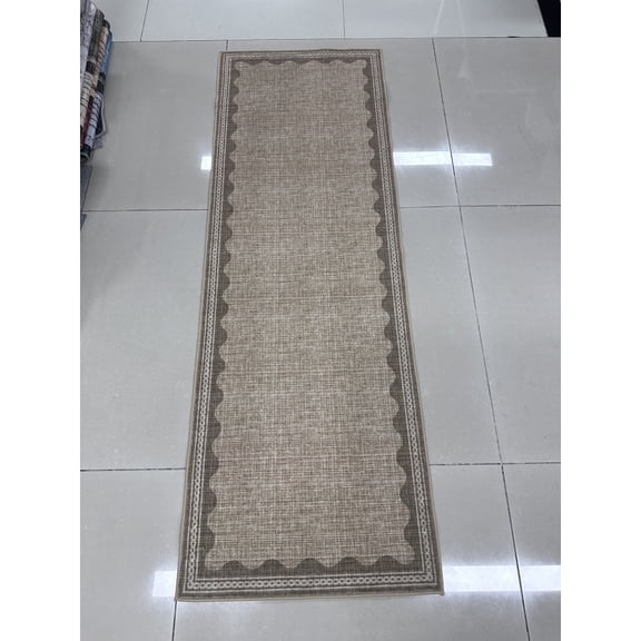 Yesfashion Carpets Area Rugs Washable Velvet (1150Gsm) Pearl Velvet Cotton Tpr Washed Folding Backing Carpet-Modern-Dora nature 2*6ft