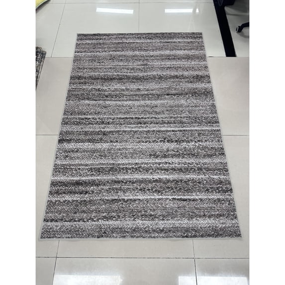 Yesfashion Carpets Area Rugs Washable Velvet (1150Gsm) Pearl Velvet Cotton Tpr Washed Folding Backing Carpet-Plain Texture-Natural Texture Gray Camel 10*13ft