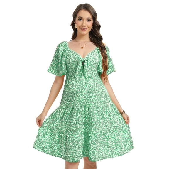 Yesfashion Chest Straps Maternity Dress Summer Casual Strap Ruffle Sleeveless Flowy Maxi Dress Baby Shower Photoshoot