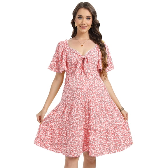 Yesfashion Chest Straps Maternity Dress Summer Casual Strap Ruffle Sleeveless Flowy Maxi Dress Baby Shower Photoshoot