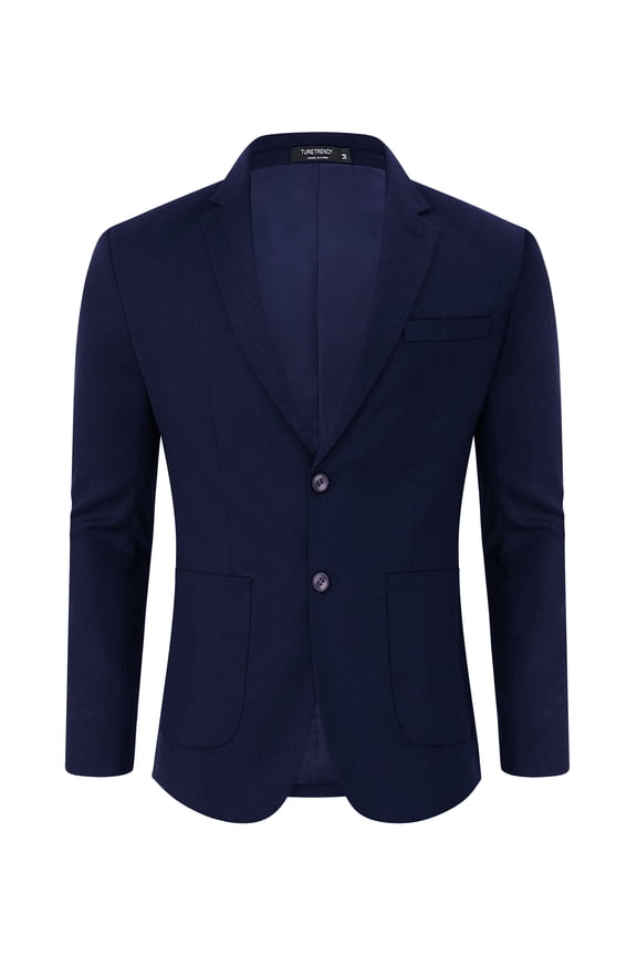Clearance Mens Casual Linen Blazer Sports Coats Jacket for Men Slim Fit Two Button Lightweight Suit