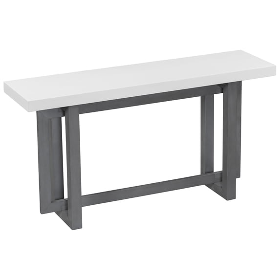 Yesfashion Console Table, Modern Narrow Entryway Table, Solid Wood Sofa Side Table, Accent Console Table With Sleek Lines For Entryway Hallway Foyer Corridor