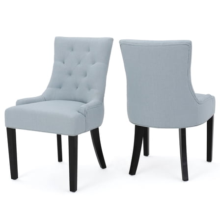 RONSHIN Dining Chairs Set Of 2, Upholstered Kitchen Chairs with Wood Support Legs, Mid Century Modern Upholstered Dining Chairs, Soft Padded Side Seating for Bedrooms