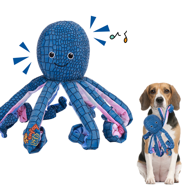 Yesfashion Durable Dog Toys,Squeaky Dog Toys,Plush+TPR Rubber,Cleanning