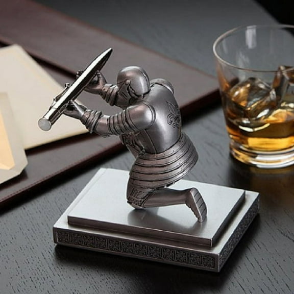 Yesfashion Fashion Knight Pen Holder + Pen Set Personalized Desk Accessory Pen Stand Decorative Desk Organizer