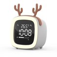 thumbnail image 1 of Yesfashion Kids Alarm Clock Cute Tv Night Light Alarm Clock For Children Desk Clock Rechargeable Battery Operated, 1 of 9