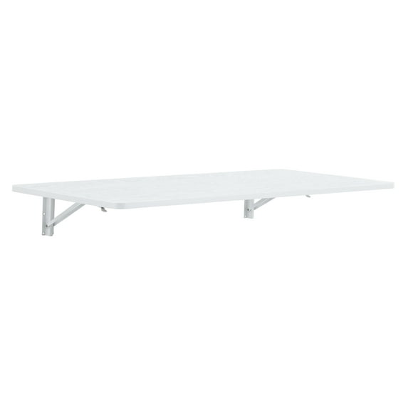 Yesfashion Laundry Room Folding Table Wall Mounted Folding Table For Small Spaces Fold Down Desk Workbench Drop Leaf Table For Home Office Garage Shed Laundry Room