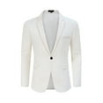 thumbnail image 1 of Yesfashion Mens Casual Blazer Sport Coats One Button Lightweight Knit Textured Suit Jackets for Men, 1 of 9