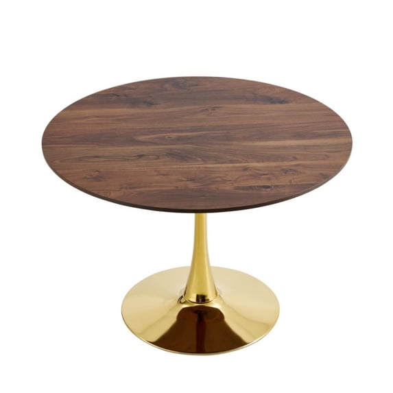 Yesfashion Mid-Century Dining Table For 2-3 People, Round Tulip Table With MDF Table Top & Pedestal Base, End Table For Small Spaces, Condos And Apartments