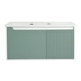 thumbnail image 1 of Yesfashion Modern Wall Mounted Bathroom Vanities with Sink Combo, Floating Bathroom Vanity Cabinet with Soft Close Door, Small Apartment Bathroom Furniture, 1 of 9