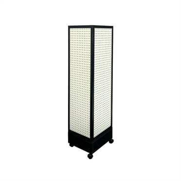 Yesfashion Rotating Display Stand, Revolving Pegboard Display Rack, 4 Sided Pegboard Display Stand For Craft Shows Vendor Events Jewelry Accessories