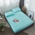 thumbnail image 1 of Yesfashion Satin Sheet, Ultra Silky Soft Cool Satin Bed Sheets with Deep Pocket, 1 of 7